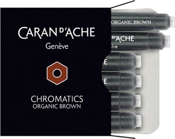Caran d`Arche Blækpatroner Chromatics brun 6 stk.