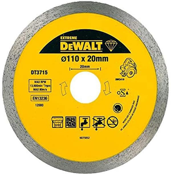 Skive diam.110x20x1.6x8mm cišgla til DWC410 EX.