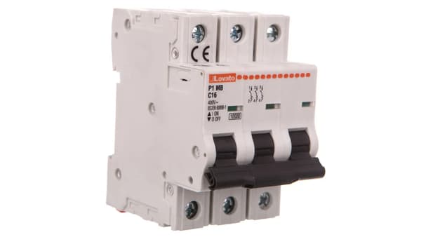 Superlock afbryder 3P C 16A 10kA P1MB3PC16