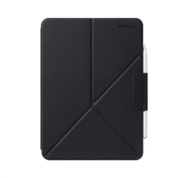 Pitaka Folio 2 -suojakotelo, musta - iPad Air 11\" 2024, iPad Pro 11\" 2018/2022