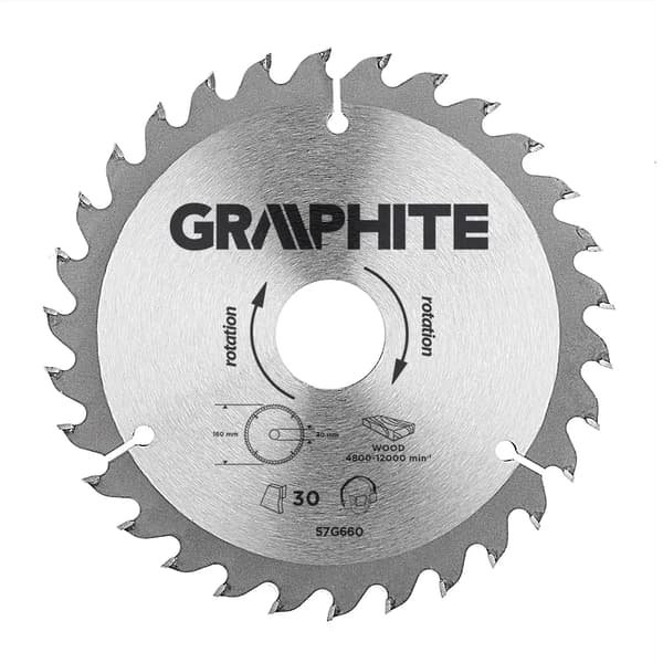 Graphite Widia savklinge 160x30mm 30 tænder (57H660)