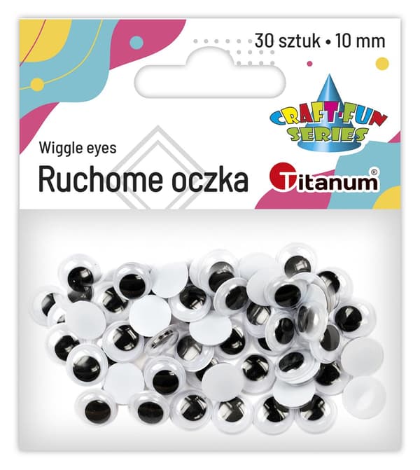 Ögon utan lim och fransar 10mm 30st