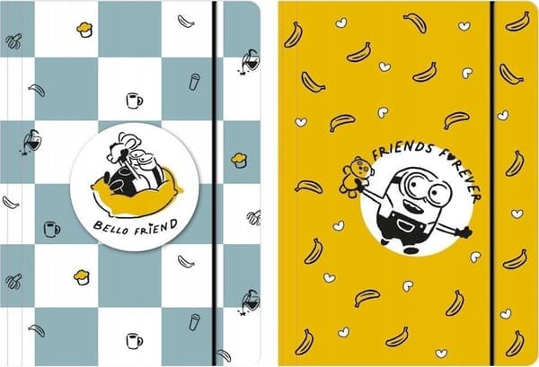 A4 Minions dokumentmappe med viskelæder