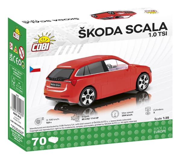 Cobi 24582 Skoda Scala 1.0 TSI 1:35 70 fps