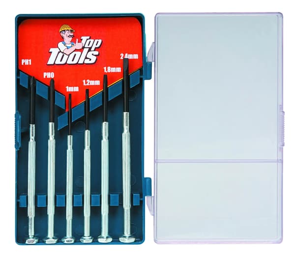 Top Tools Tarkkuusruuvit 6 kpl (39D193)