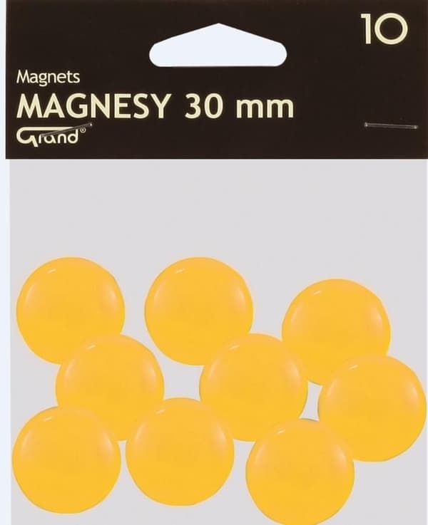 Grand Magnet 30mm keltainen 10 kappaletta