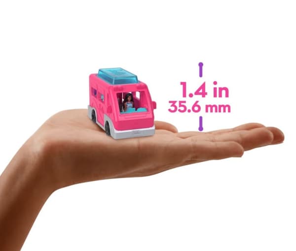Mattel Mini Barbie Land Turistdocka + Husbil ZA6038 C
