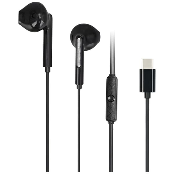 AWEI stereohörlurar PC-7T USB-C 1,2m svart/svart