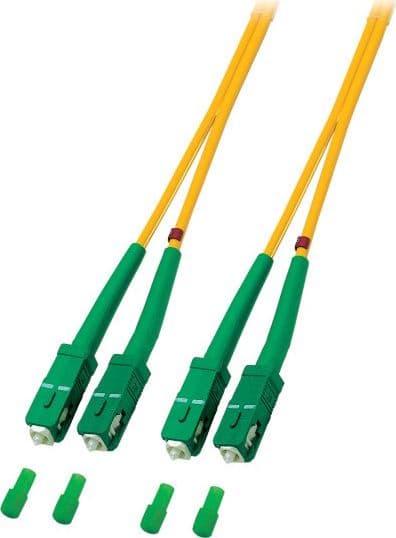 Light air patchkabel OS2 9/125 SM SC/APC-SC/APC Dpx 15m