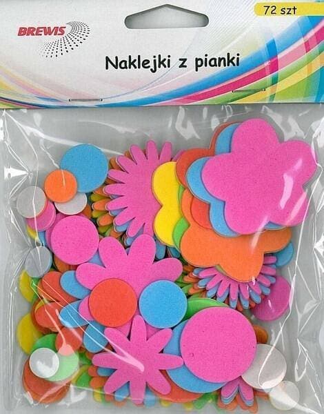 Vaahtomuovitarroja kukkia 72kpl