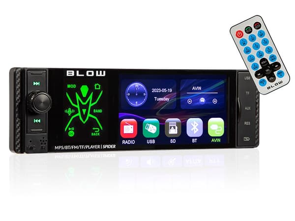 78-337# Radio blow spider 4\" rds rgb mp5/usb/micro sd/bluetooth