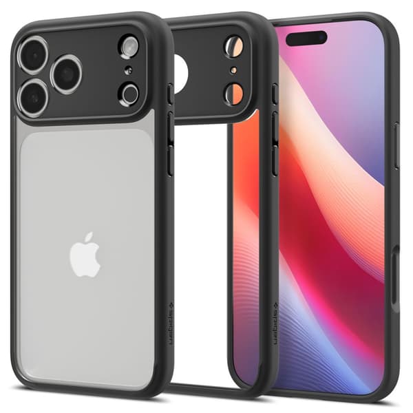 Spigen Ultra Hybrid, mat sort - iPhone 17 Pro