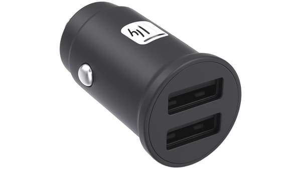 TECHLY 2x USB A-tyypin laturi, musta IUSB2-CAR5-A24B