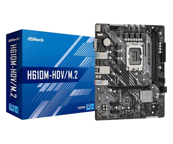 ASRock H610M-HDV/M.2 - moderkort - micro ATX - LGA1700 Socket - H610