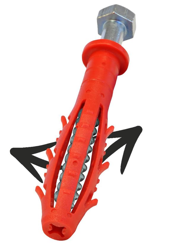 RAMFÖRDELARE MÅNGSIDIG KAXDN 10*100MM NYLON