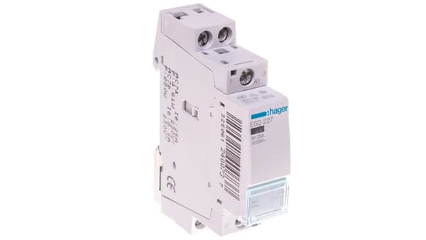 Hager Modul Kontaktor 25A 1S 1N 24V AC (ESD227)