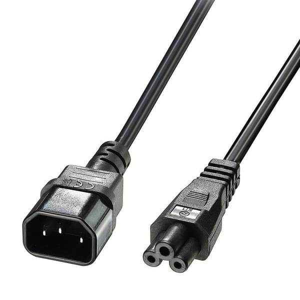 Lindy 5m C5 till C14 nätkabel, blyfri