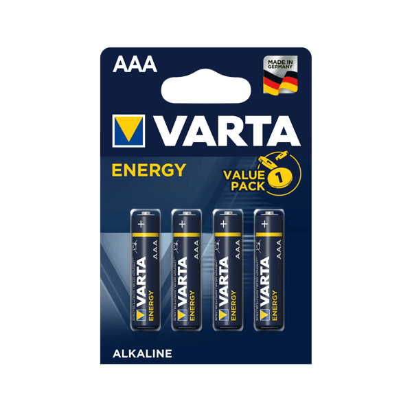 VARTA Alkalinebatteri R3 (AAA) Energy 4 stk