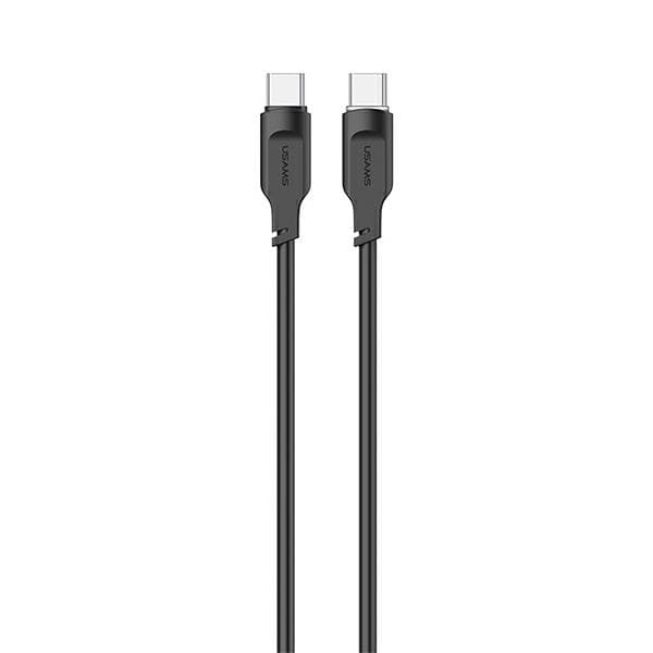 USMAS USB-C til USB-C PD Hurtigopladningskabel 1,2 m sort