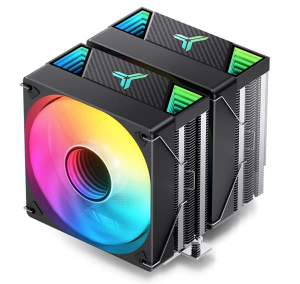 Jonsbo CR-3000 CPU-køler Dual Tower, ARGB - 2x 120 mm, sort