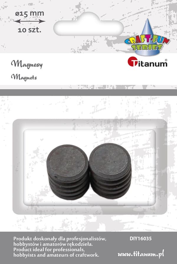 Mustat magneetit 15mm 10kpl