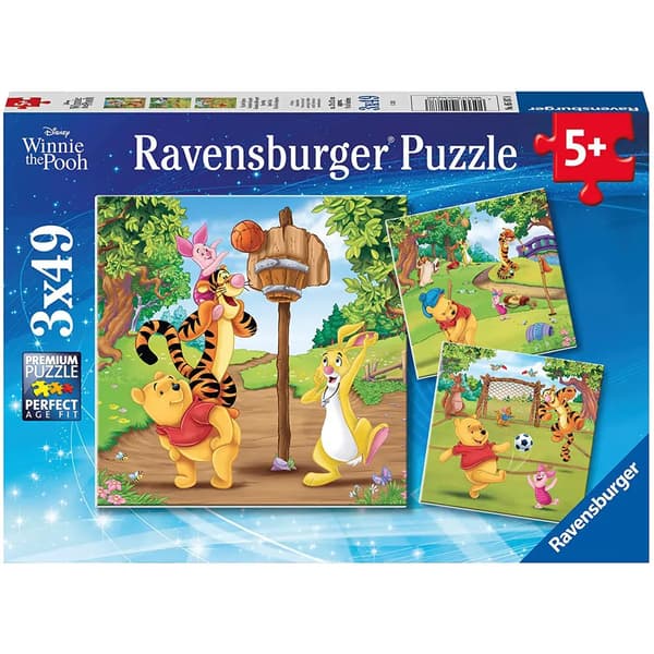 Disney Nalle Puh pussel 3x49 bitar