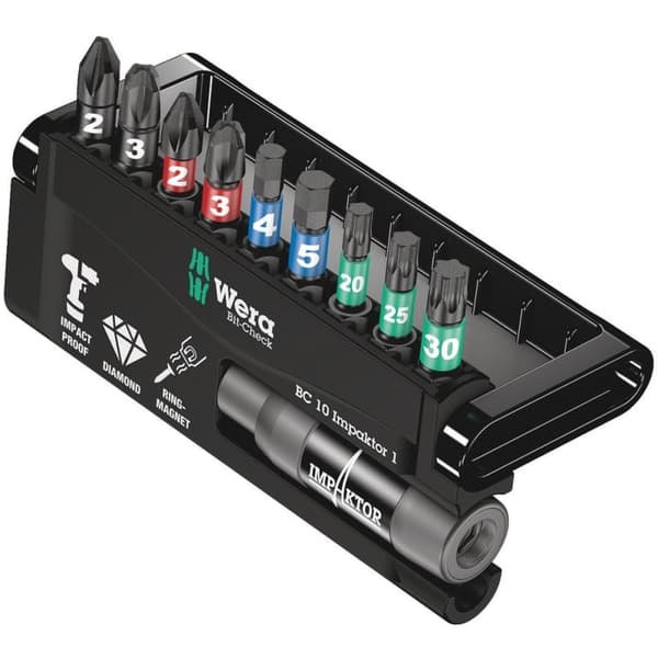 WERA Bit-Check 10 Impaktor 1 Bit-Check