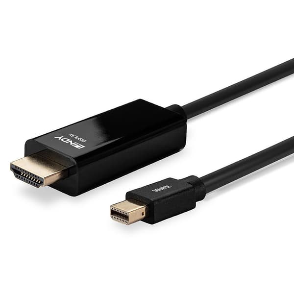 Mini DisplayPort - HDMI-adapteri LINDY 36928 Musta