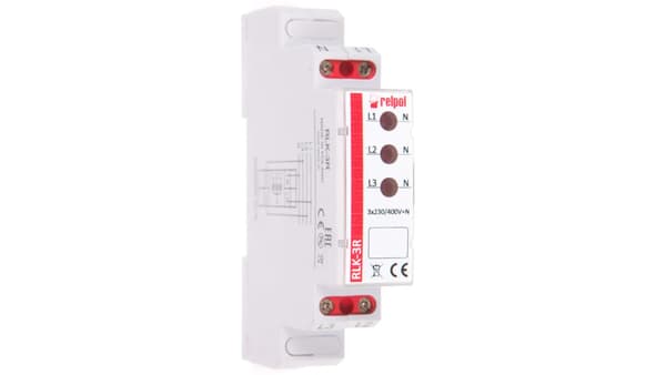 Relpol modulaarinen valo 3-vaihe 400V AC LED punainen RLK-3R (863029)