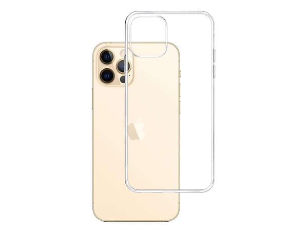 Kotelo iPhone 13 Pro Max silikonisarjalle 3mk Clear Case - läpinäkyvä
