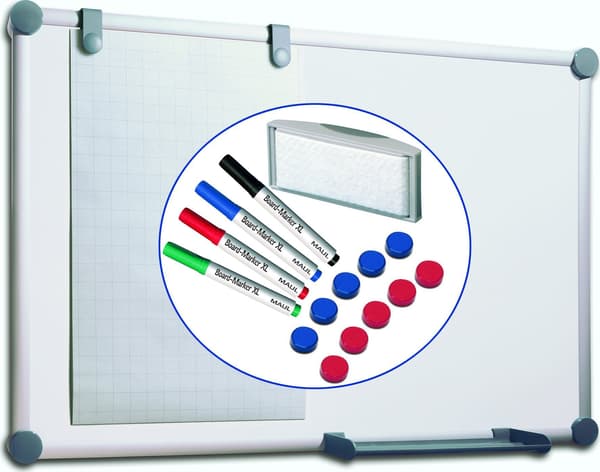 Maul MAUL Whiteboard MaulPro 90x60cm komplet sæt