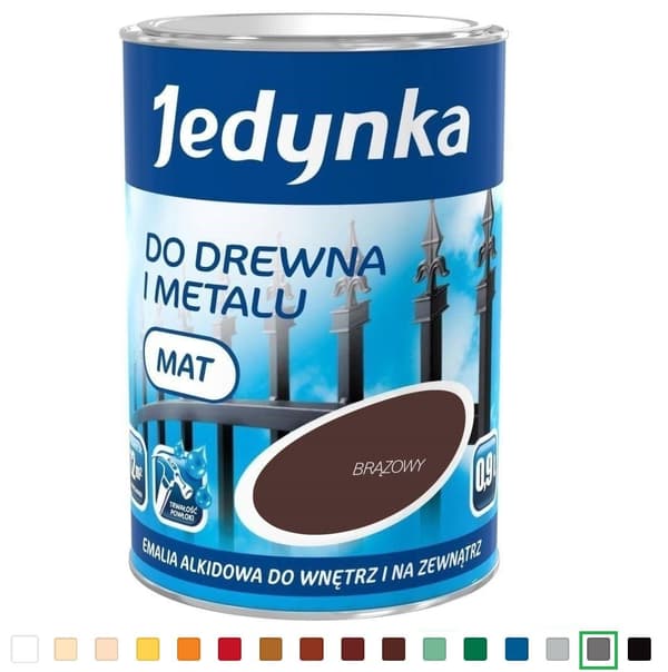 ALKYDIMAALI PUULLE JA METALLILLE VAALEANHARMAA 0,9L
