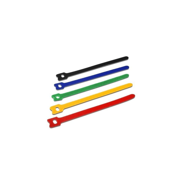 TECHLY Velcro Kabelbindere 150x12mm Farverige 10 stk.