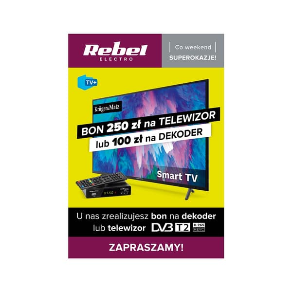 Affisch Kruger&Matz - TV-kupong och digitalbox