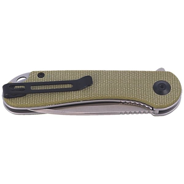CIVIVI Elementum Flipper Olive Micarta kniv, Satin