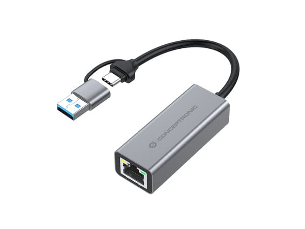 USB-sovitin Conceptronic CONCEPTRONIC-sovitin USB3.2 Gen 1 -> RJ45 10/10001000