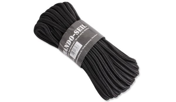 Mil-Tec - Kabel 7mm - 15m - 420kg - Sort - 15941002-007