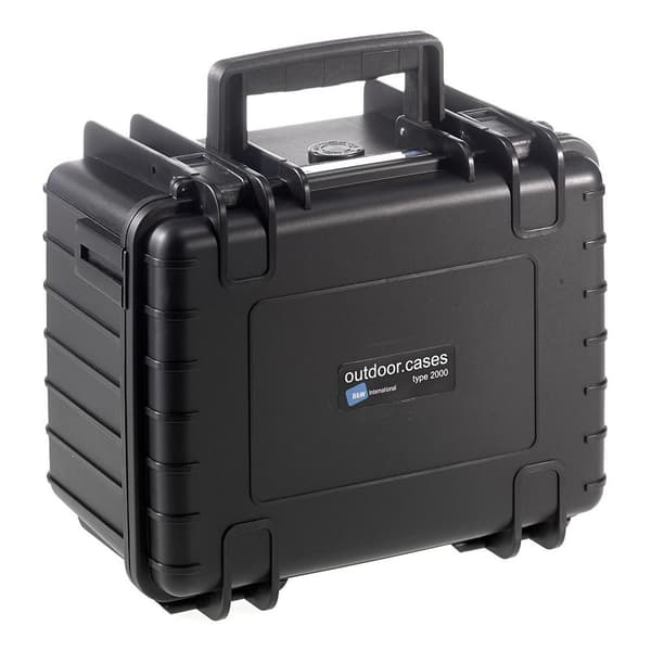B&W Outdoor Case Typ 2000 svart vadderad avdelare