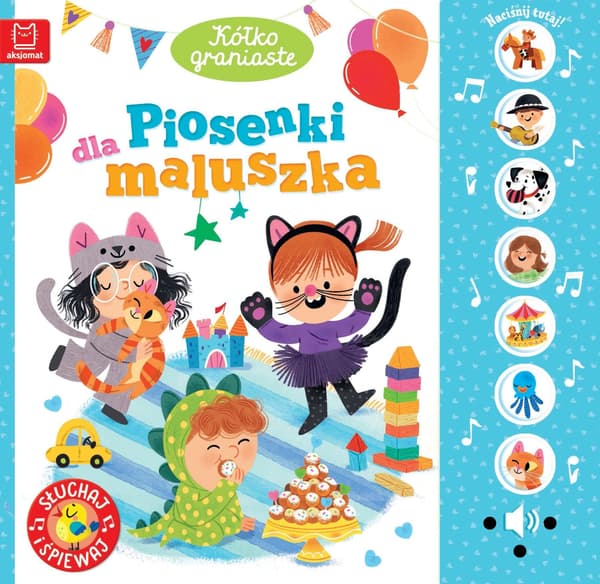 Kirja Ruohoinen pyörä. Lauluja vauvalle. Kuuntele ja Sam