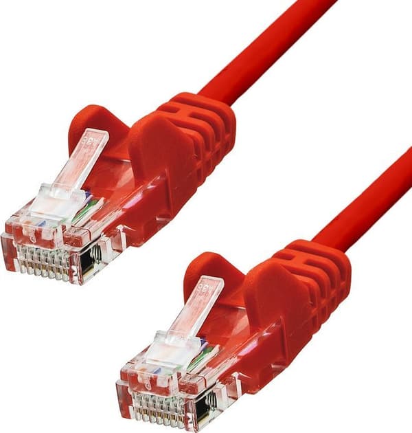 ProXtend CAT5e U/UTP CCA PVC Ethernet-kabel Rød 25cm