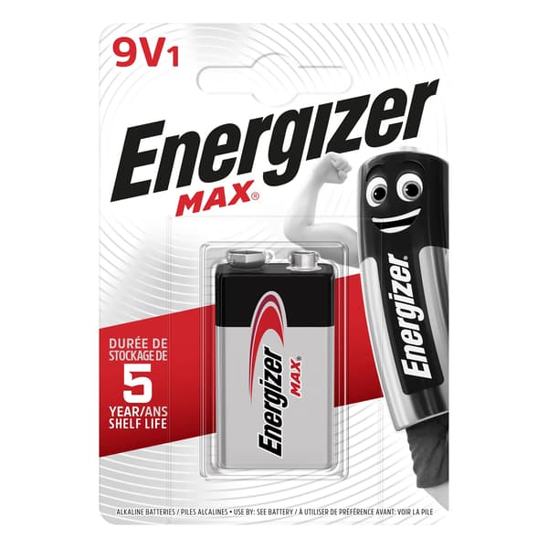 ENERGIZER MAX 9V 1 kpl