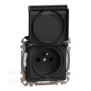 Schneider Electric GN.1-KR.Z/U IP44 SORT ANTHRA.SEDNA DES