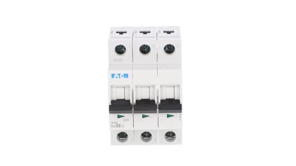 Eaton Strömbrytare 3P D 6A 6kA AC PL6-D6/3 286610