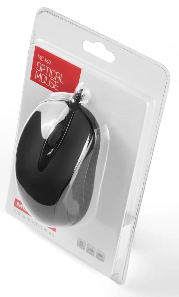 ModeCom MC-M4 - mus - USB - mat sort