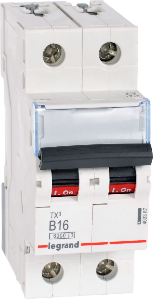Strømafbryder 2P B 16A 6kA AC S302 TX3 403387