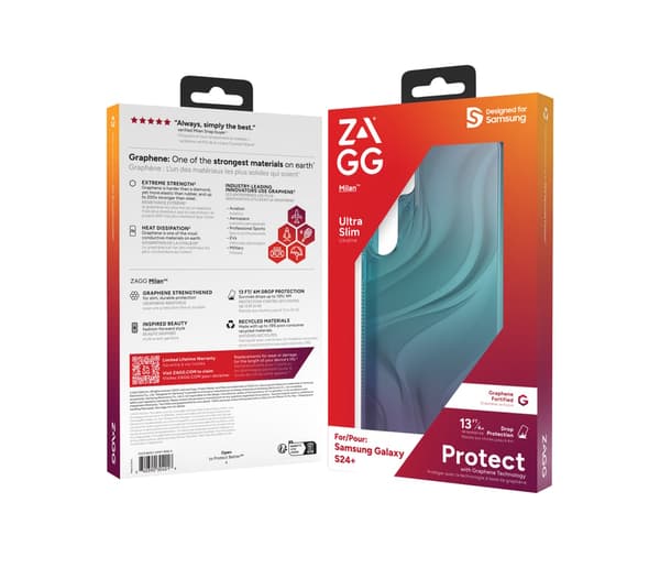 ZAGG Cases Milan Samsung Galaxy S24+ Plus (Deep Aurora)