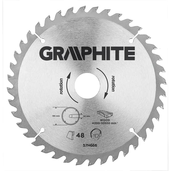 Graphite Widia savklinge 190x30mm 40 tænder 57H670