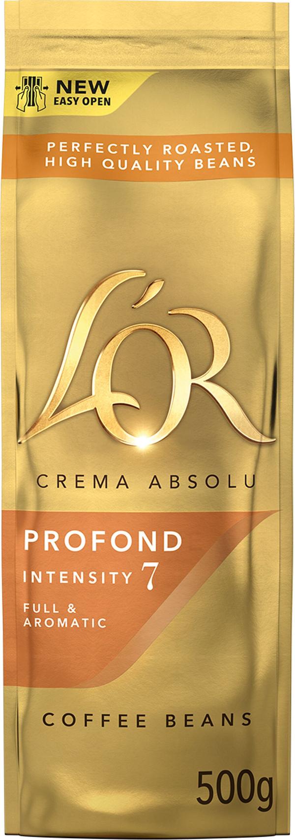 L`OR Crema Absolu Profond hela kaffebönor 500 g