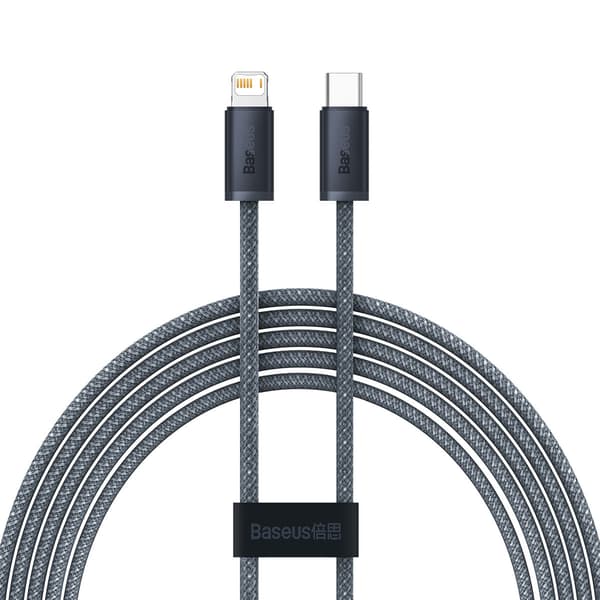 Baseus CALD000116 Lightning – USB-C PD-Kabel 20 W 480 Mbit/s 2 m – Grå