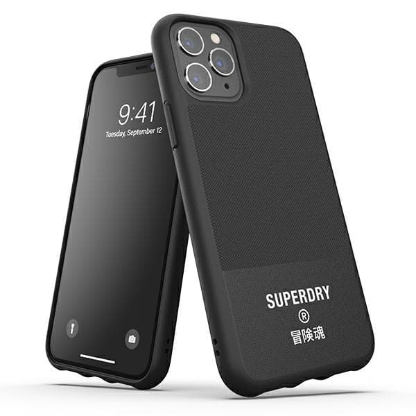 SuperDry Moulded Canvas iPhone 11 Pro Max Cover sort/black 41550